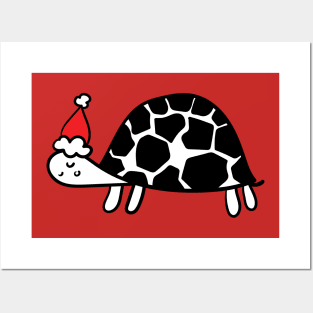 Christmas turtle Posters and Art